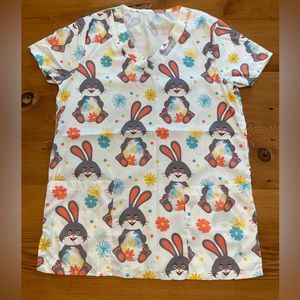 Women’s Bunny Scrub Top